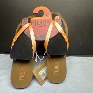 Flojos‎ Womens Serenity Orange Tam Size 8